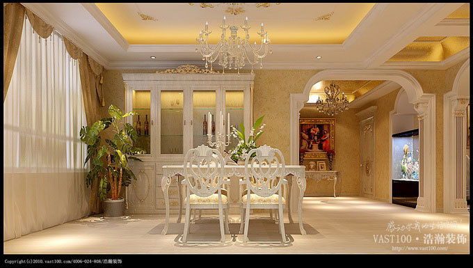 欧式 三居 餐厅图片来自用户2557013183在精雕细琢 筑造法式奢华42的分享