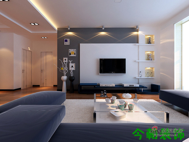简约 三居 客厅图片来自用户2739153147在118平清新淡雅实用三居25的分享