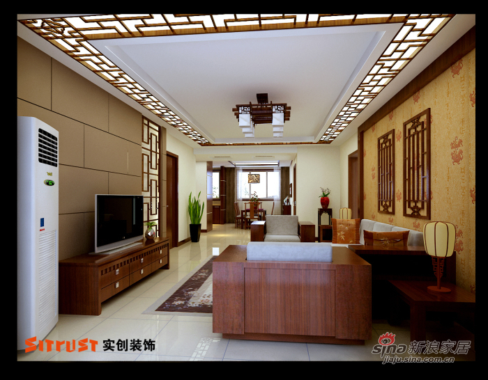 中式 三居 客厅图片来自用户1907662981在雅致古韵【益丰苑】138平新中式10的分享