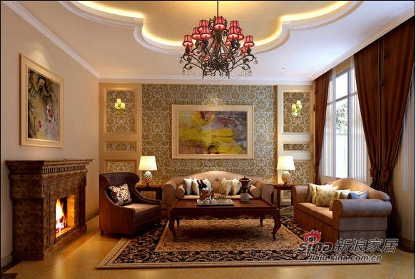 欧式 别墅 客厅图片来自用户2746869241在23万打造360平别样简欧设计的别墅73的分享