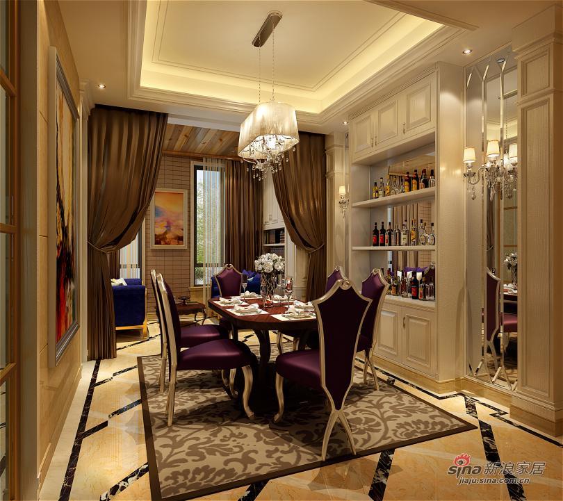 欧式 别墅 餐厅图片来自用户2746869241在270平大气奢华欧式风格别墅19的分享