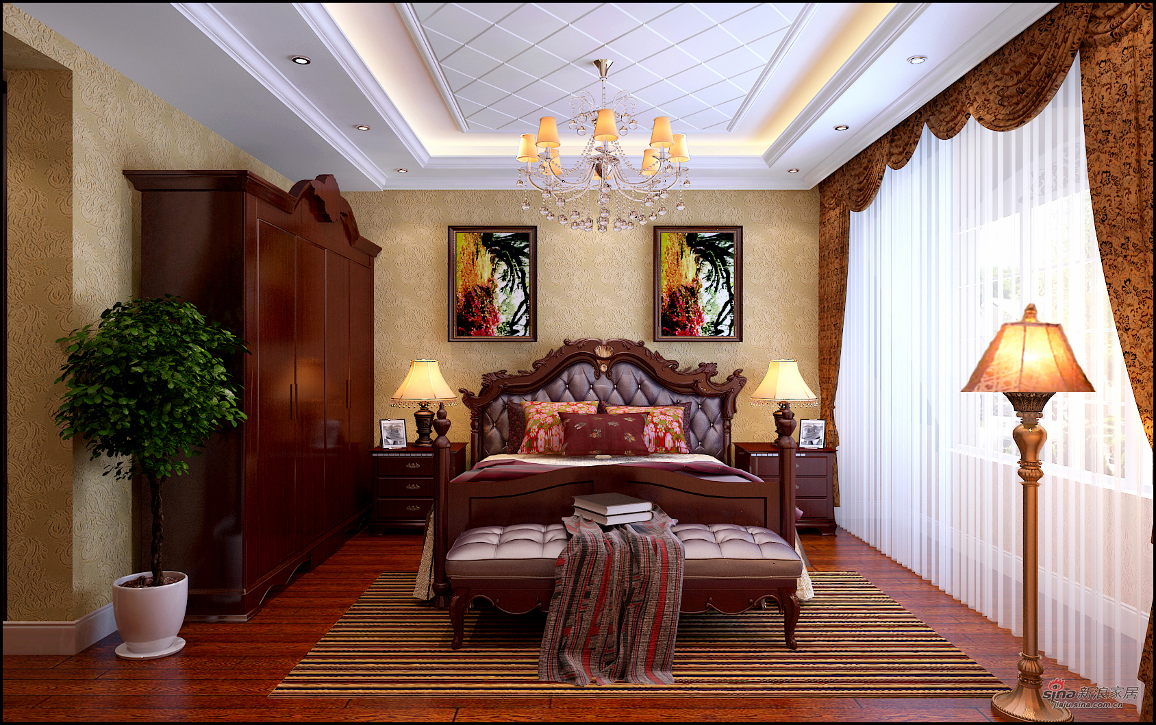 美式 二居 卧室图片来自用户1907686233在枫丹丽舍84的分享