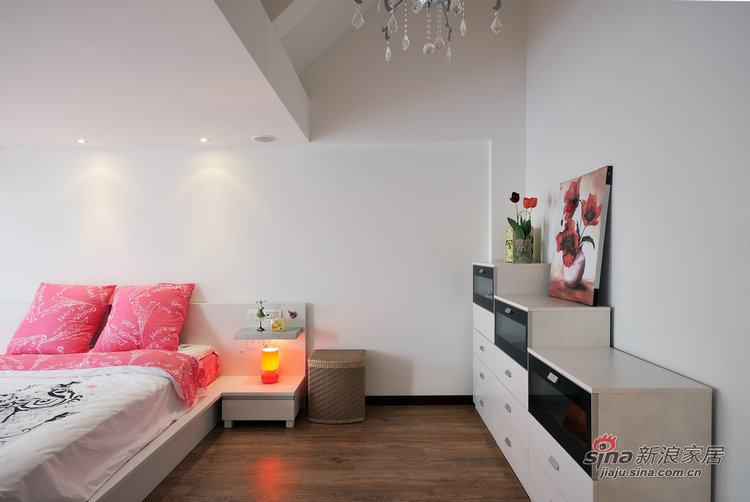 简约 复式 卧室图片来自用户2556216825在180平米简约三居翡翠城25的分享