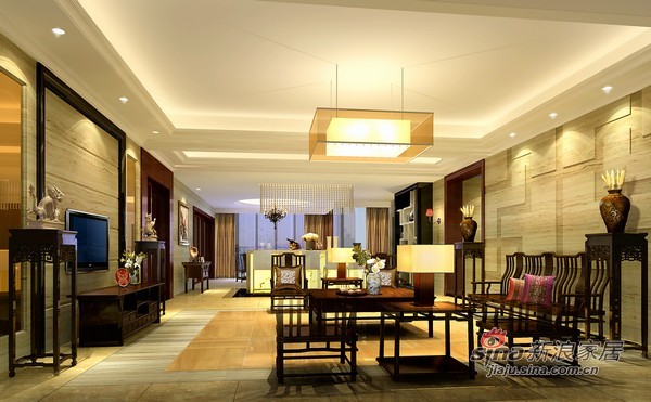中式 三居 客厅图片来自用户1907661335在5.2万装现代中式恬静中式3居41的分享