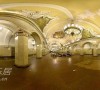 莫斯科爆炸前的奢华地铁内部