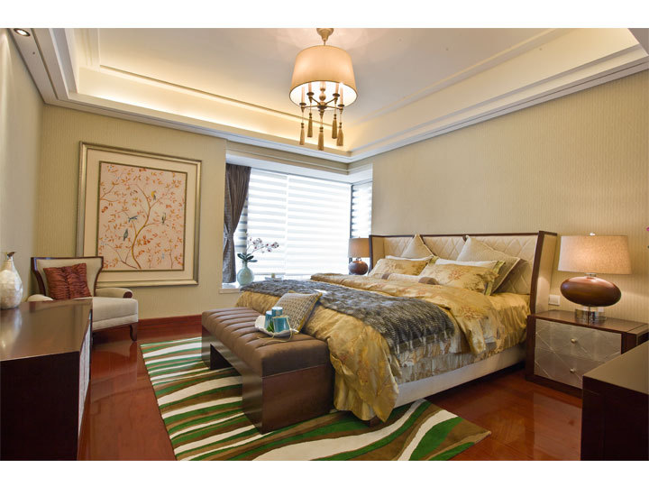 美式 三居 卧室图片来自用户1907686233在177平的舒适优越经典美式之家89的分享
