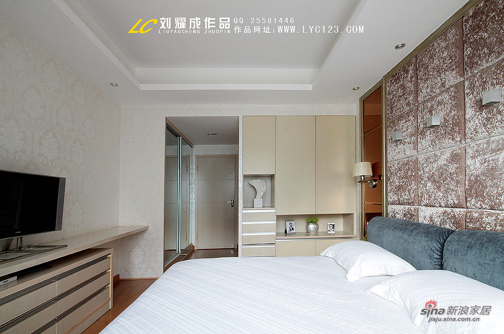 欧式 三居 卧室图片来自用户2746948411在【高清】140平设计师之淡雅家11的分享