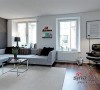 小公寓大空间 冷静的配色74平完美设计