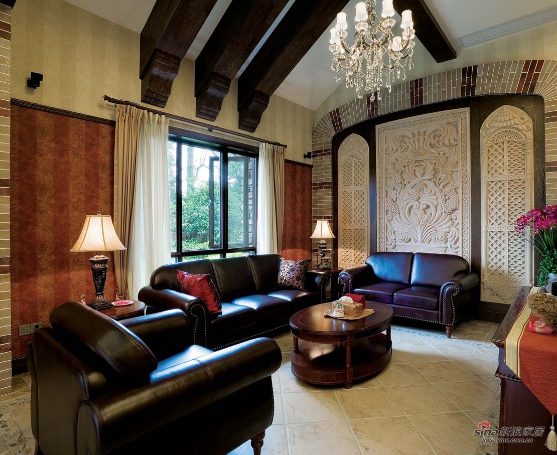 美式 别墅 客厅图片来自用户1907685403在【高清】欧式风格奢华设计299平米大豪宅64的分享