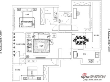 116平米三室两厅两卫一厨现代简约92