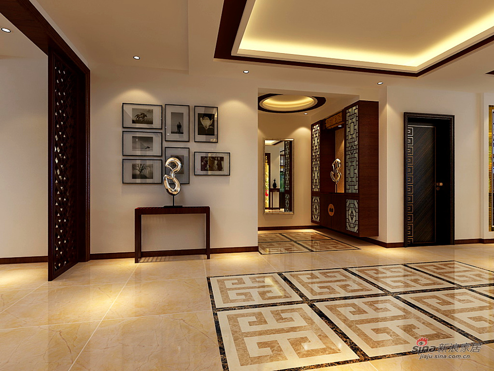 中式 四居 客厅图片来自用户1907658205在【高清】四居室中式古典风格设计效果图82的分享
