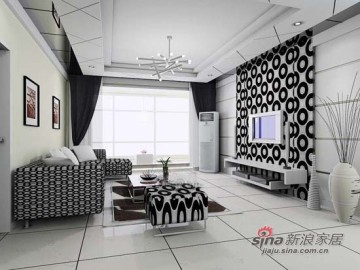 奢华大气高富帅的黑白三居室43