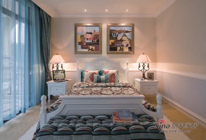 欧式 别墅 卧室图片来自用户2746953981在11.76万装低调奢华200平家78的分享