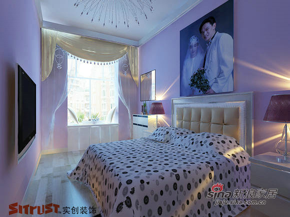 简约 一居 客厅图片来自用户2737759857在缔造紫色浪漫婚房51的分享