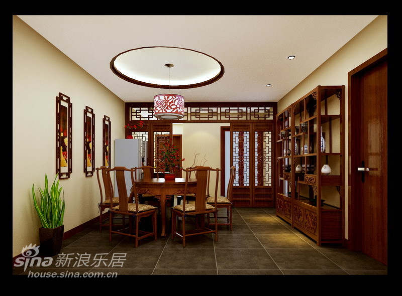 中式 二居 餐厅图片来自用户2740483635在现代中式65的分享