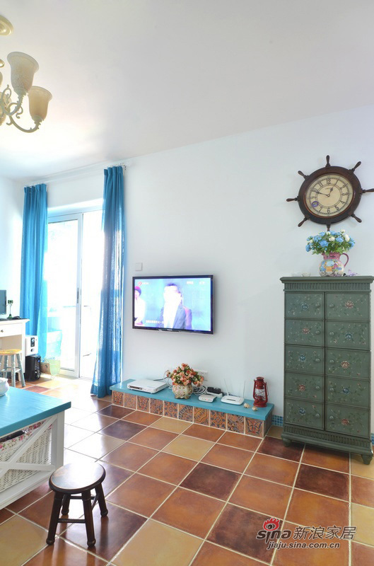 地中海 三居 客厅图片来自用户2756243717在90平田园地中海营造小爱巢46的分享