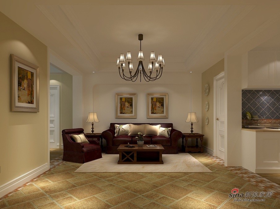 美式 公寓 客厅图片来自用户1907686233在80后喜欢的《美式》80的分享