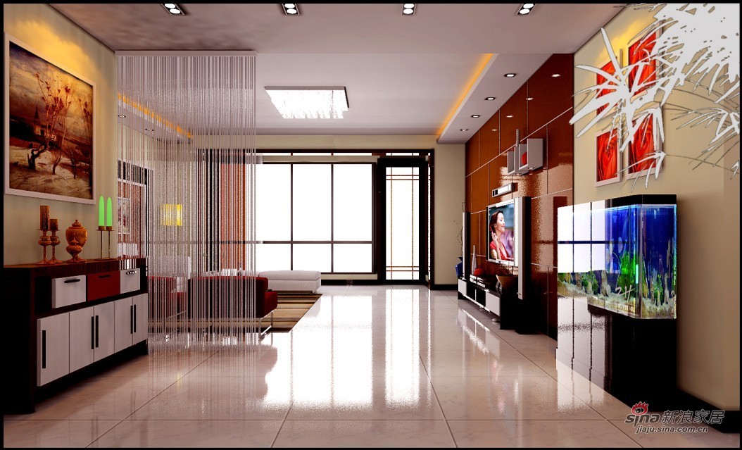 简约 四居 客厅图片来自用户2737786973在华侨城简约风格样板间30的分享