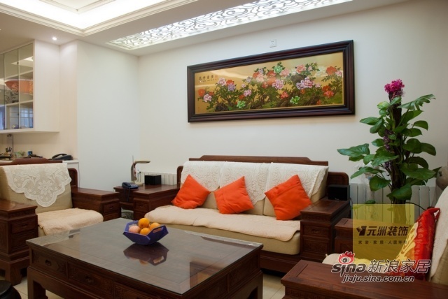 中式 三居 客厅图片来自用户1907696363在中式风格设计51的分享