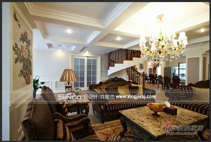 欧式 别墅 客厅图片来自用户2745758987在打造惬意浪漫的和谐欧式别墅82的分享