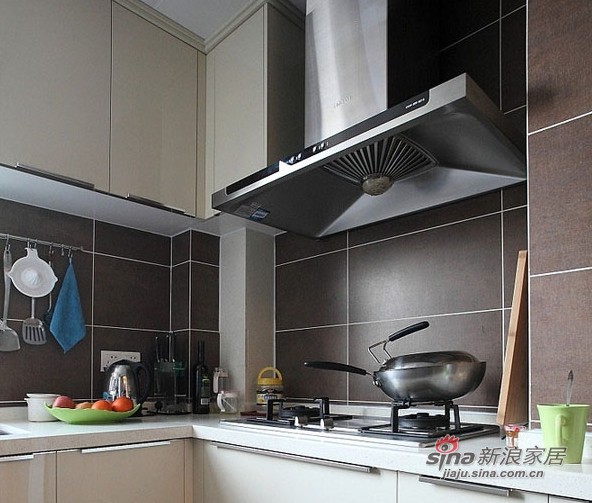 中式 三居 厨房图片来自用户1907658205在优雅女士晒85平米中式温馨三居97的分享