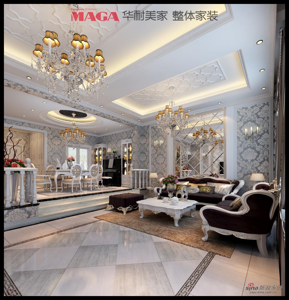 欧式 别墅 客厅图片来自用户2745758987在有为青年240平混搭欧式风21的分享