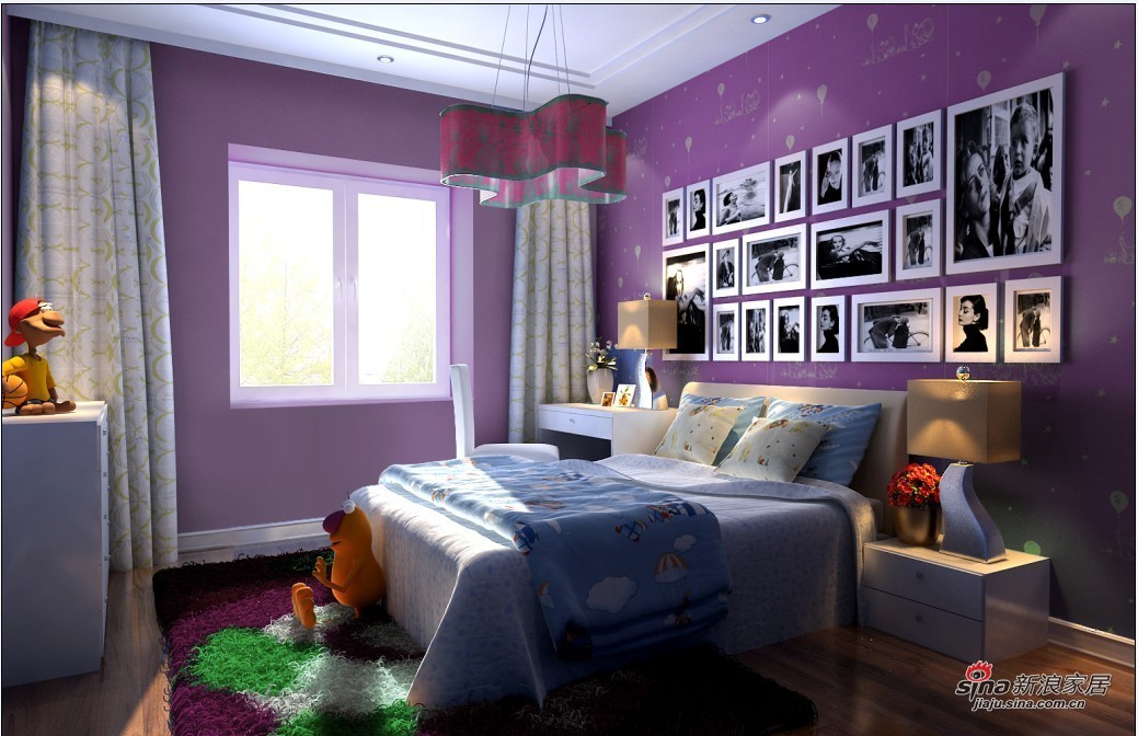 简约 三居 卧室图片来自用户2737759857在粉红色的回忆·154㎡时尚3居室34的分享