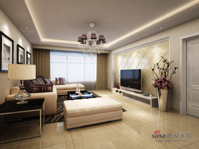 简约 二居 客厅图片来自用户2737759857在辣妈打造东湖壹号两居室现代风格60的分享