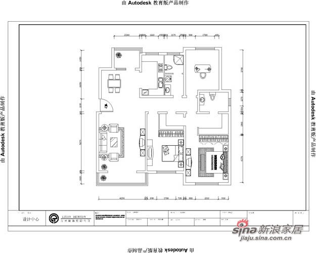 简约 三居 户型图图片来自阳光力天装饰在境界梅江-3室2厅-158.00㎡59的分享
