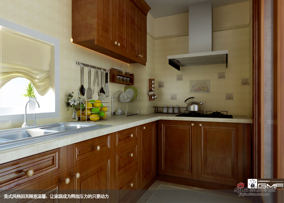 美式 别墅 厨房图片来自用户1907685403在【高清】成都龙湖·小院青城项目94的分享