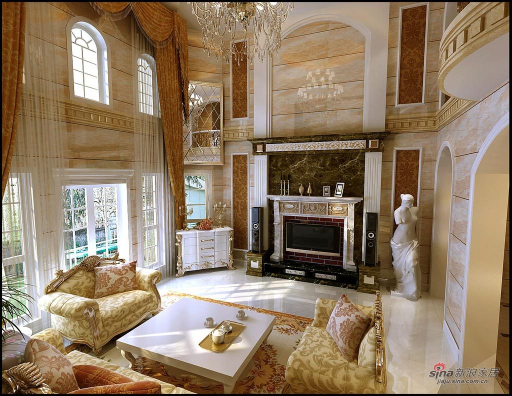 欧式 别墅 客厅图片来自用户2746953981在流逝的爱17万打造孔雀城390平欧式、奢华爱家45的分享
