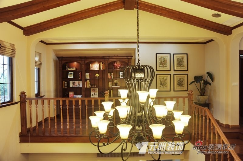 美式 别墅 客厅图片来自用户1907685403在【多图】美式风格别墅设计37的分享