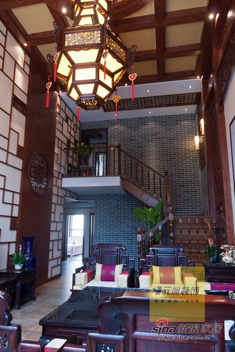 中式 四居 客厅图片来自用户1907658205在西山华府中式风格59的分享