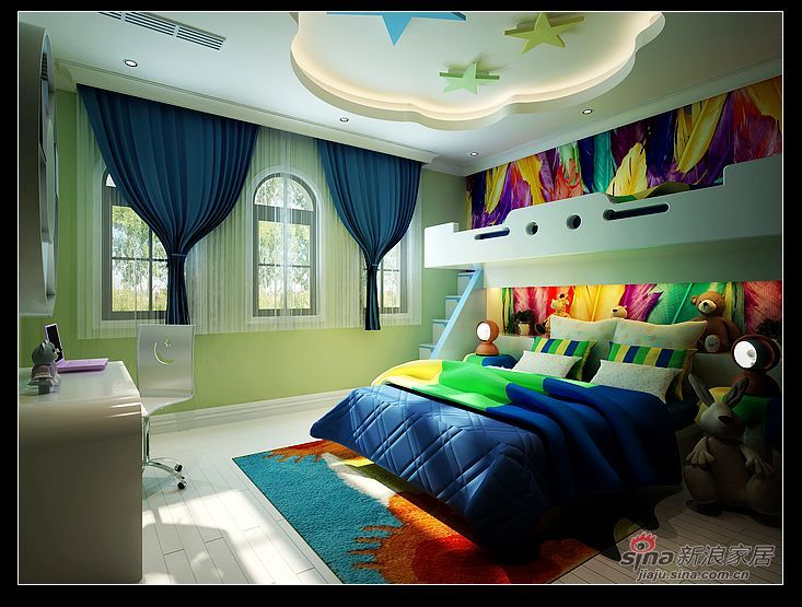 欧式 四居 卧室图片来自用户2757317061在天竺新新家园38的分享