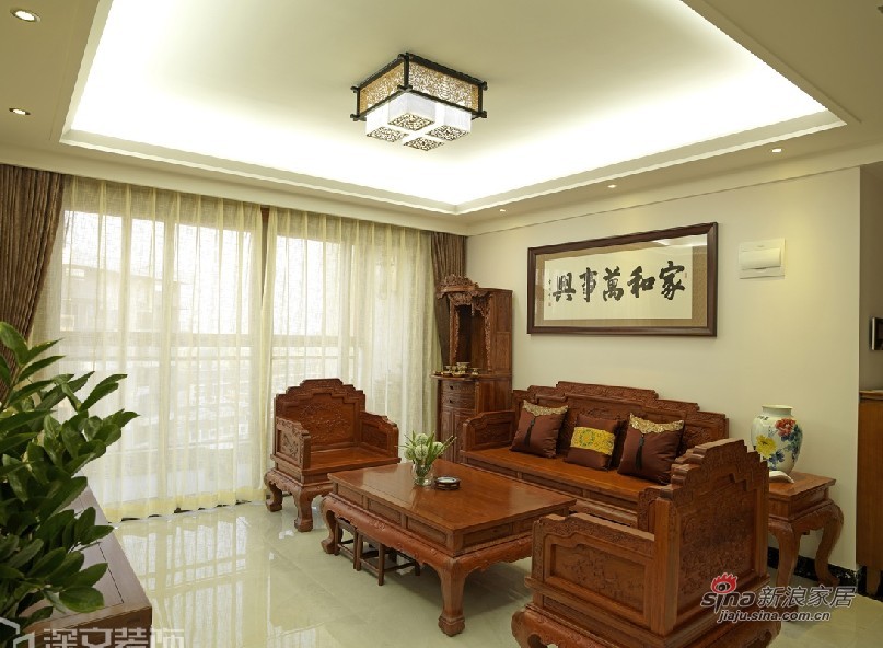 中式 三居 客厅图片来自用户1907659705在【高清】11.5万装114平现代中式私人住宅20的分享