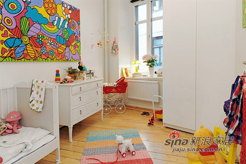 北欧 二居 儿童房图片来自用户1903515612在6万精装82平大方简约2居39的分享