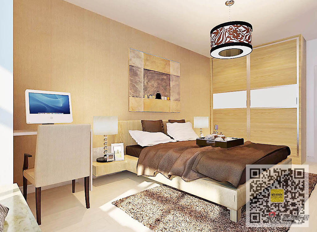 欧式 三居 卧室图片来自用户2746869241在首开常青藤116平三居室简欧风格68的分享