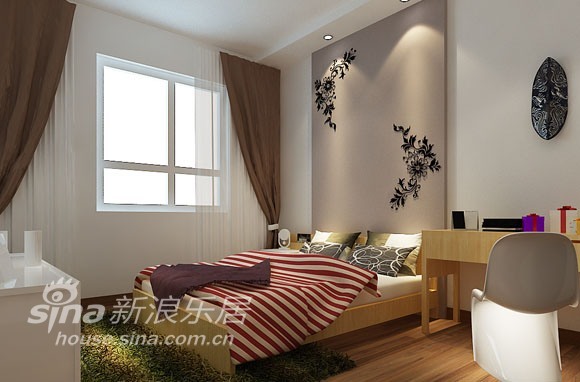 中式 三居 卧室图片来自wulijuan_16在简约干净的现代中式混搭风格67的分享