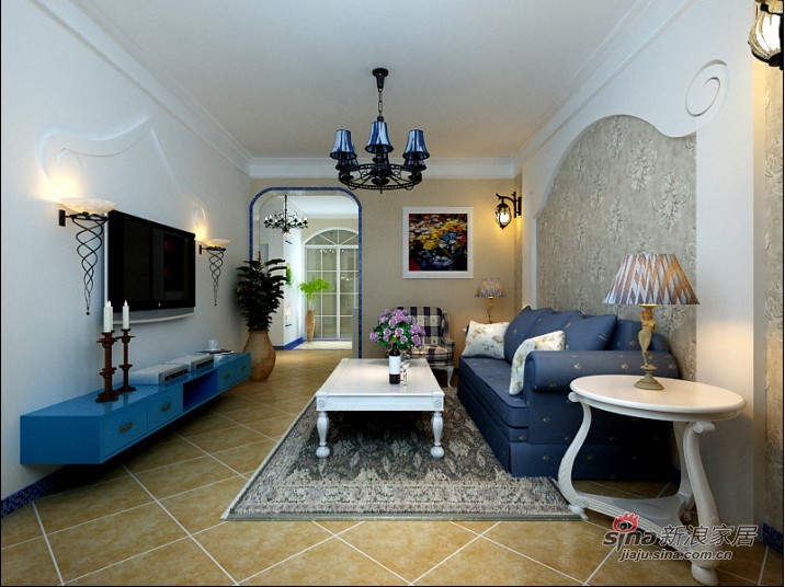 地中海 三居 客厅图片来自用户2756243717在8万打造140平地中海风格设计64的分享