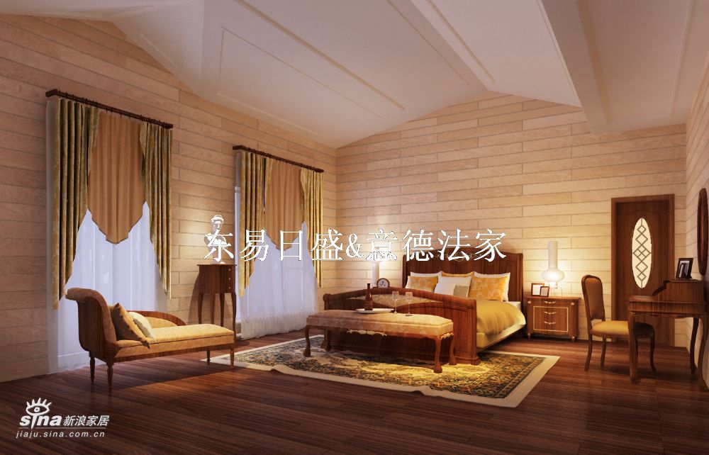 欧式 别墅 卧室图片来自用户2772856065在香山清琴（西山别墅）25的分享