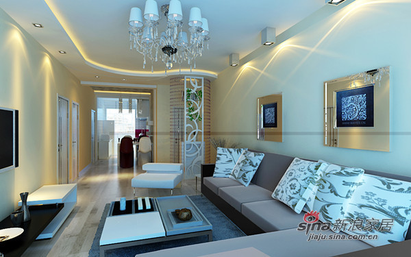 简约 二居 客厅图片来自用户2557010253在4.9万元营造优雅、温馨舒适的二居室31的分享