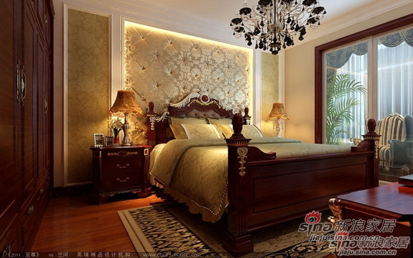 欧式 三居 卧室图片来自用户2746948411在148平古典奢华版欧式风格3居室95的分享