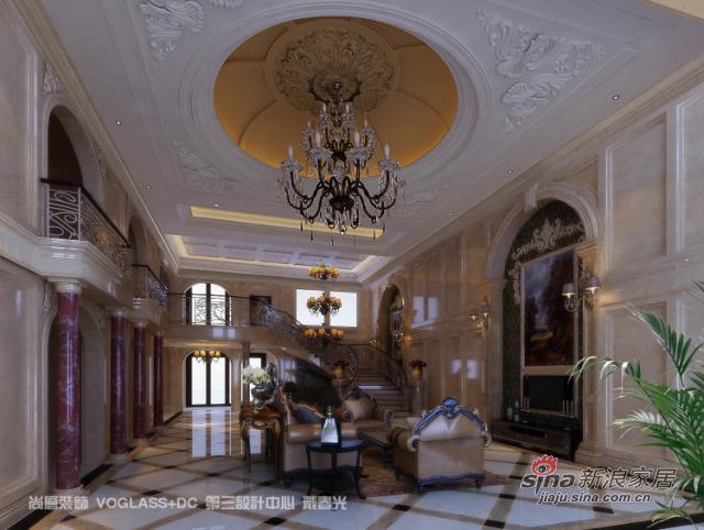 欧式 别墅 客厅图片来自用户2745758987在中间建筑别墅装修案例48的分享