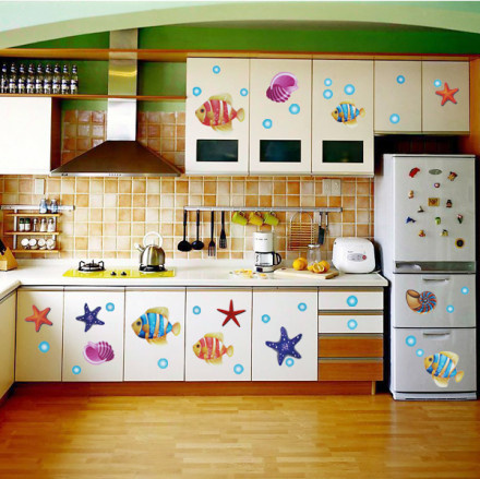 厨房 橱柜 清新 海洋风图片来自用户2737751153在22图北欧柔情餐厨设计 诠释悠然主厨时光的分享