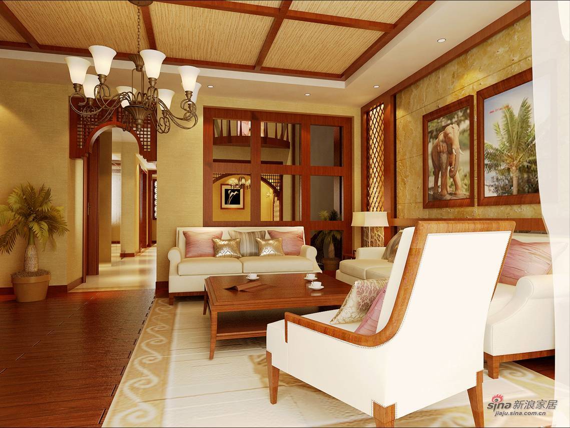 其他 别墅 客厅图片来自用户2737948467在【高清】唯美东南亚风格别墅装修效果图21的分享