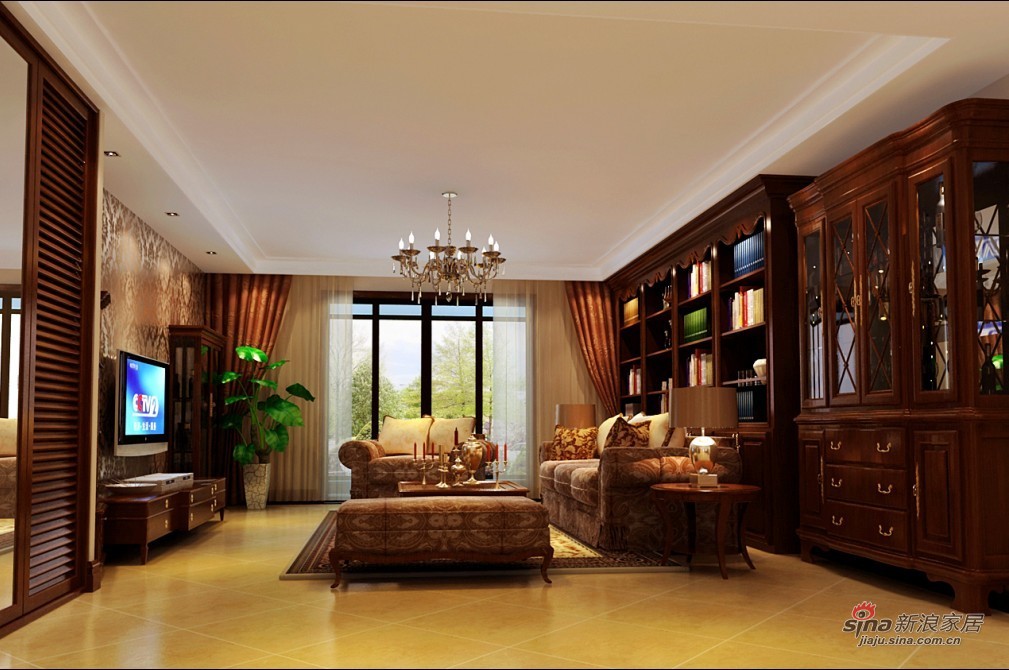 简约 一居 客厅图片来自用户2738093703在以人为本打造古典中老年爱居54的分享