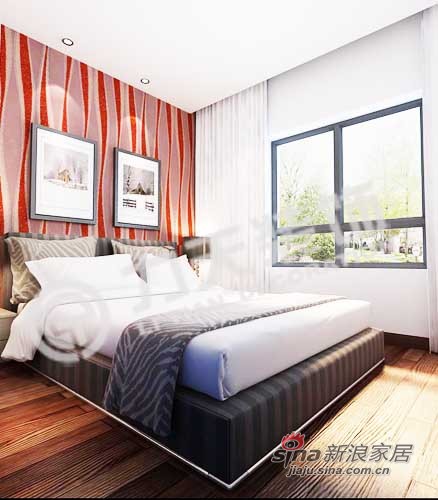 简约 二居 卧室图片来自阳光力天装饰在中国铁建国际城-C户型2室2厅1卫1厨-现代简约88的分享