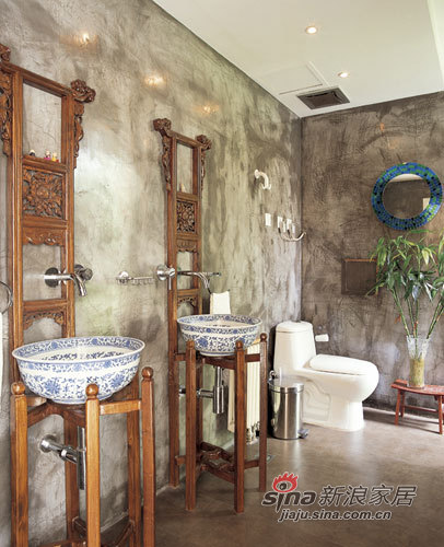 中式 别墅 卫生间图片来自用户1907658205在卡尔生活馆350平米新中式装饰22的分享