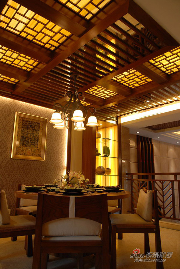 中式 别墅 餐厅图片来自用户1907696363在东南亚风格的276平别墅88的分享