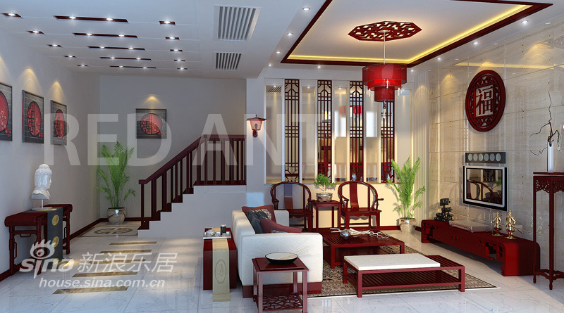 中式 别墅 客厅图片来自用户1907661335在温婉清秀 赏中式风格完美别墅98的分享